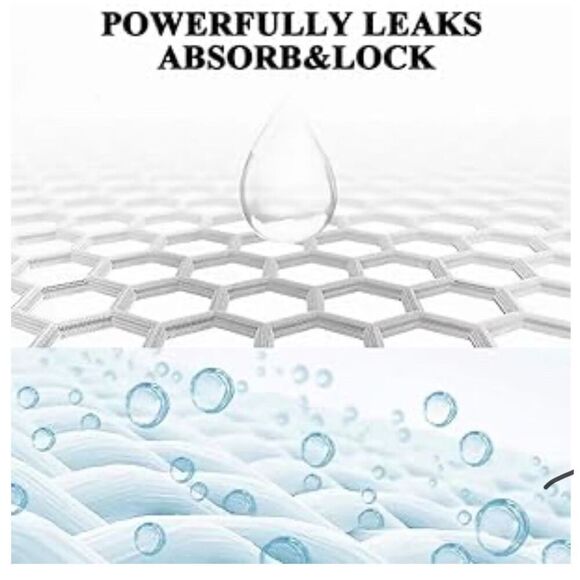 AIRCUTE Washable Absorbent Urinary Incontinence Underwear for Women 3XL White - Picture 4 of 6